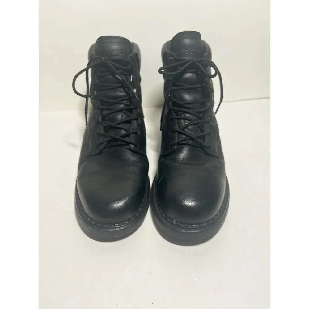 Red Wing Men's EUC Black Leather 923 Lace Up Work Boot Size 12 Electrical Hazard